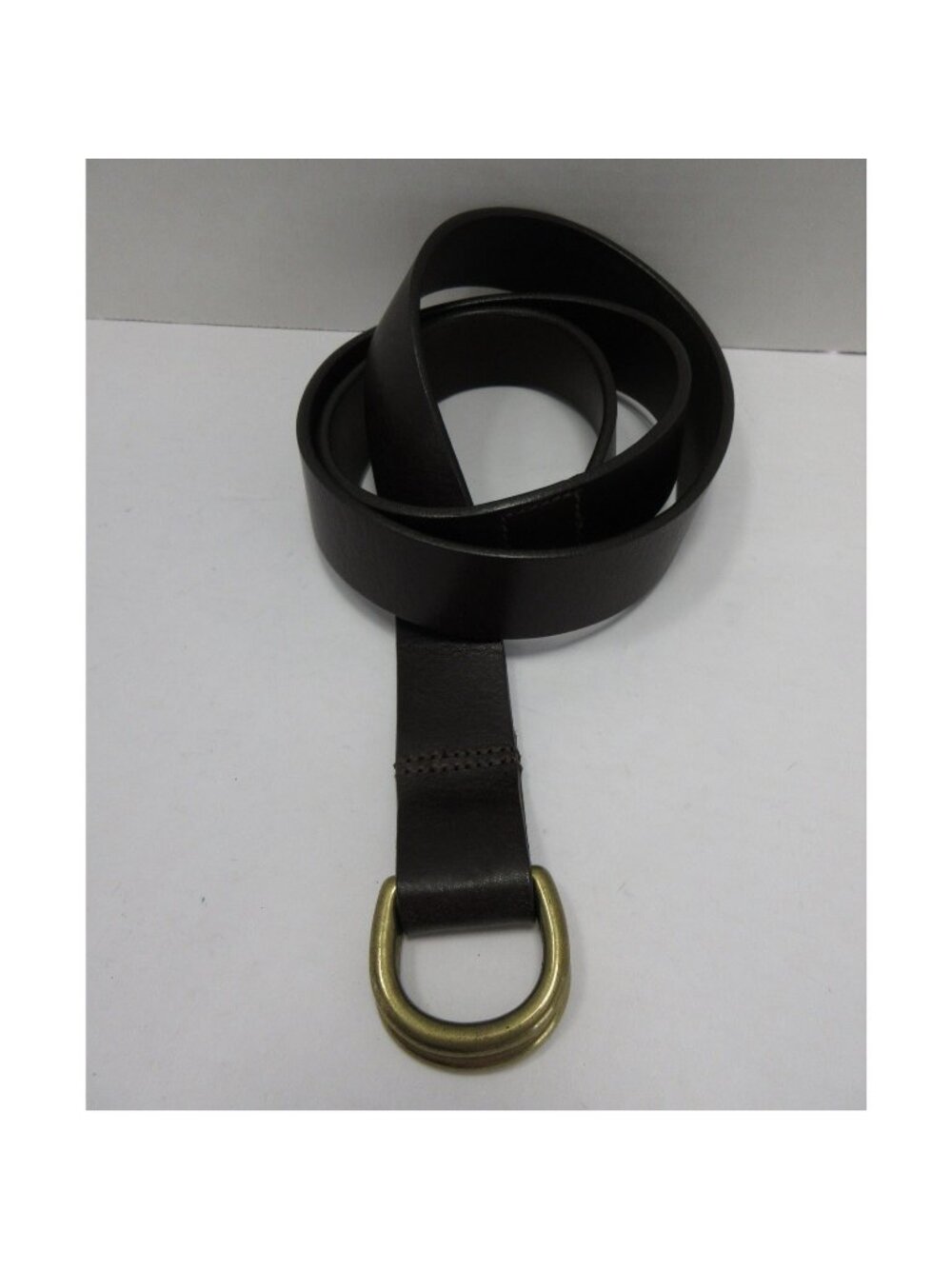 VGT Gap Belt XL Genuine Italian Leather Double D Ring Buckle USA Made